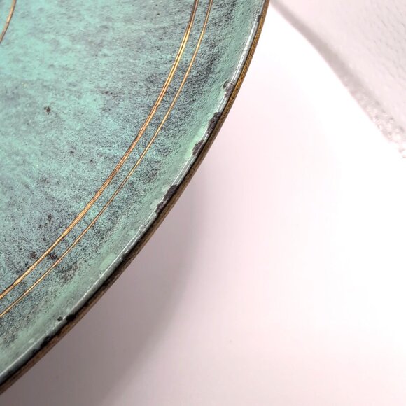 Vintage Pal-Bell Israel Bronze/Mixed Metal 9.25" Hanging Plate Marked GUC - Picture 8 of 8